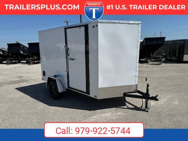 1 2025 Interstate 6 X 10 Patriot VNose Enclosed Cargo Trailer White 1