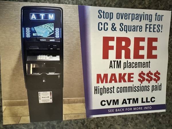 FREE ATM'S IN YOUR BUSINESS 1