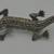 LIZARD / SALIMANDER  MARCASITE  PIN  WITH 2 RED STONES IN A EYES 7 thumbnail