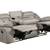 Steve Silver Tyson Gray Leatherette reclining couch, rocker & loveseat 7 thumbnail