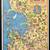 Antique MAP 1930s MONTEREY BAY Ruth Taylor ORIGINAL Cartoon 1 thumbnail