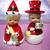 🎁i💗*OMG MR. & MRS. Christmas Holly SNOW COUPLE Set WOW⭐VHTF 1 thumbnail