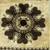 HAMMER RYA WOOL 5' 7" X 8' 6" TAN BROWN SINGLE FLOWER DESIGN C 2 thumbnail