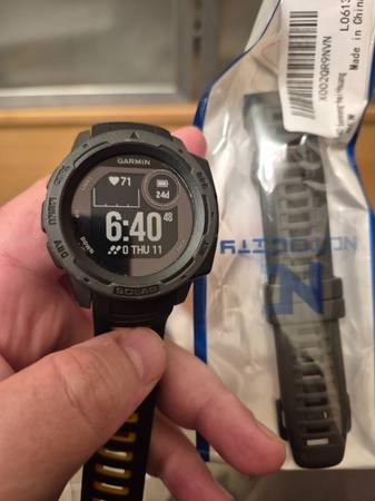 46mm Garmin Instinct SOLAR Smartwatch Waterproof 30day Battery 1