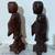 TWO BEAUTIFUL VINTAGE CHINESE CARVED WOOD STATUES OF MALE ANCESTORS 6 thumbnail