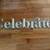 CELEBRATE Party Events Wall Sign Hanging Silver Decoration Unique 2 thumbnail