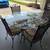 Glass & iron dining table and chaird 1 thumbnail