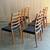 Set of 8 1970s Danish Teak and Leather Dining Chairs by Niels Møller 1 thumbnail