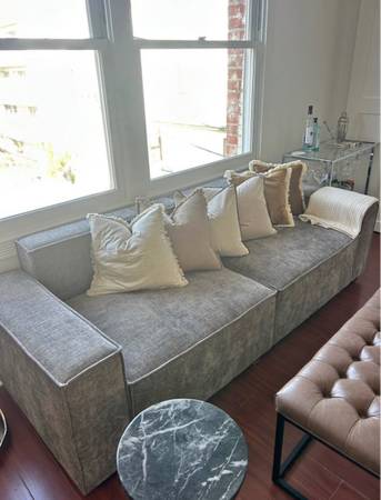 Grey Modern Square Sofa 89 1