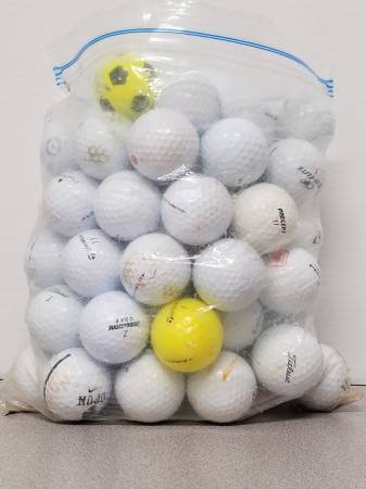Used White Golf Balls 1