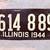 Fiberboard Soybean WWII Era Illinois License Plate 1944 1 thumbnail