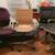 p* rocking easy recliner chairs wooden white brown rattan vintage P* 3 thumbnail