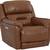 Brown, or Saddle Tan Genuine Leather Recliner 2 thumbnail