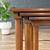 Set of Mid-Century Modern “Sophisticate” Nesting Tables w/ Brass Accen 7 thumbnail