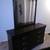 Queen Bedroom Set - Bed, Dresser, Nightstand, Mirror (Wood) 2 thumbnail