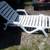 White Plastic Outdoor Reclining Chaise Lounge 1 thumbnail