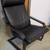 Poang Leather Chair Black Ikea Clean 2 thumbnail