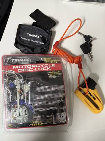 Trimax Wheel Lock for Motorcycles - model T665LY 1