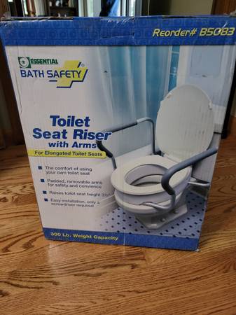 Brand New Toilet Seat Riser With Arms 1