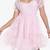 Sweet Society Pink Organza Tiered Dress 1 thumbnail