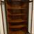 Antique Corner Cabinet Curved Glass Doors 2 thumbnail