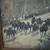 RARE LARGE ANTIQUE 1886 HAND PAINTED PHOTOGRAPH OF A MILITARY PARADE 3 thumbnail