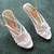 NINE WEST WHITE SLINGBACK SHOES 1 thumbnail