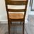 1940's Oak office work wood single chair. Antique Spindle back craft w 14 thumbnail