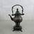 Etched Brass Ornate Tilt Tea Pot On Stand & Warmer 11" Tall 1 thumbnail