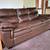 Brown Leather couch 7 thumbnail