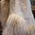 PK Pap Kik Reversible White Leather Rabbit Fur Coat Floral Embroidered France S2 18 thumbnail
