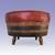 Mid Century Modern Whiskey Barrel Set. Chair, Ottoman, Table & Lamp 9 thumbnail