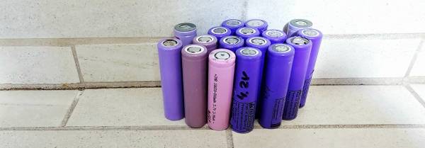 Lot of 18650 cell rechargeable batteries- Fully Charged 1