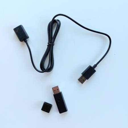 Microsoft Xbox Wireless Adapter + USB Extender Cable 1
