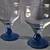 TWO BLUE GLASS GOBLETS, NEW 1 thumbnail