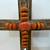 BEAUTIFUL VINTAGE SOUTHWESTERN WOODEN CROSS DECORATED WITH STONES 4 thumbnail