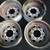 ARE vintage 16x7 8 lug steel wheels white for GM 2 thumbnail