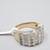 14K Two Tone Gold 7 Row Diamond Ring (1.48 CTW) (Size 7 & 1/4) 7 thumbnail