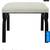 White Shearling Small Bench 6 thumbnail