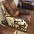 Genuine Buffalo Leather Hide & Cow Hide Wrapped 8 ft Couch Armchair 12 thumbnail