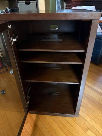 Mahogany component cabinet 1