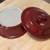 Pampered Chef Round Covered Baker Cranberry 9” Stoneware Dish #1122 6 thumbnail