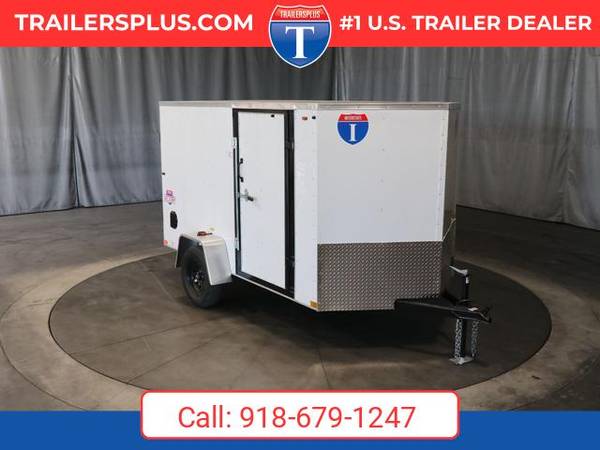 2026 Interstate 6 X 10 Victory VNose Enclosed Cargo Trailer White 1