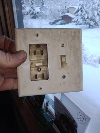 Electrical outlet GFI and switch with cover 1