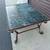 Vintage Italian Rope Twist Iron and Green Marble Coffee Table. 6 thumbnail