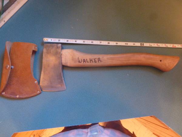 Hatchet with Leather Sheath 1