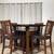 High Dining Table With Lazy Susan & Display Base 4 Chairs / Comedor 8 thumbnail
