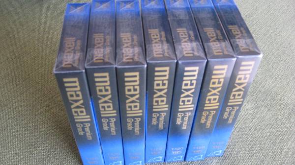 New Maxell Videocassette Tapes Premium Grade 1