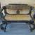 Antique Wooden & Cane Seat Settee Child Size 1 thumbnail