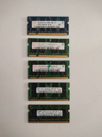 Hynix 1GB RAM Sticks For Sale (Set Of 5) 1